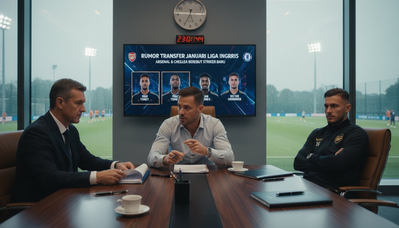 Rumor Transfer Januari Liga Inggris: Arsenal dan Chelsea Berebut Striker Baru